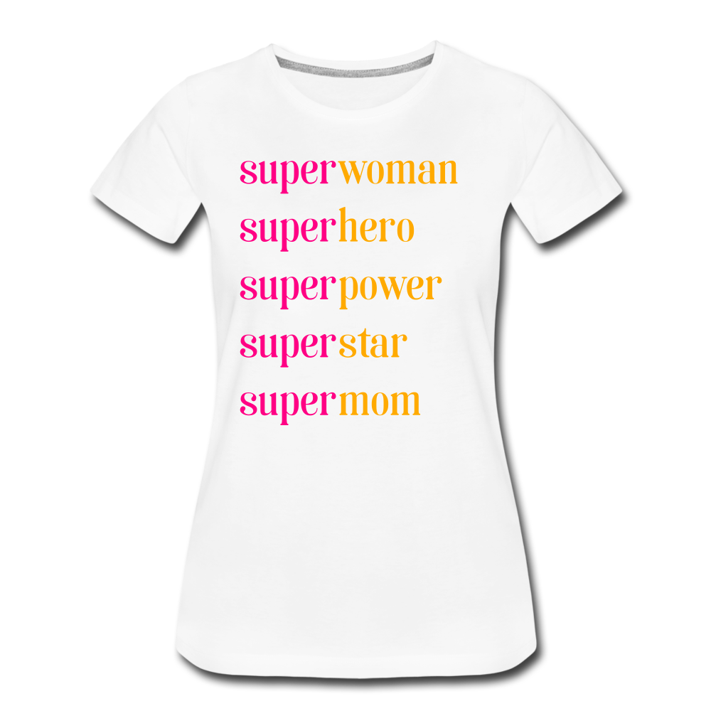 Super Mom Premium T-Shirt - white